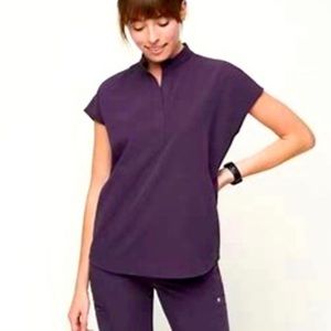 FIGS Limited Edition Purple Shadow Rafaela Top